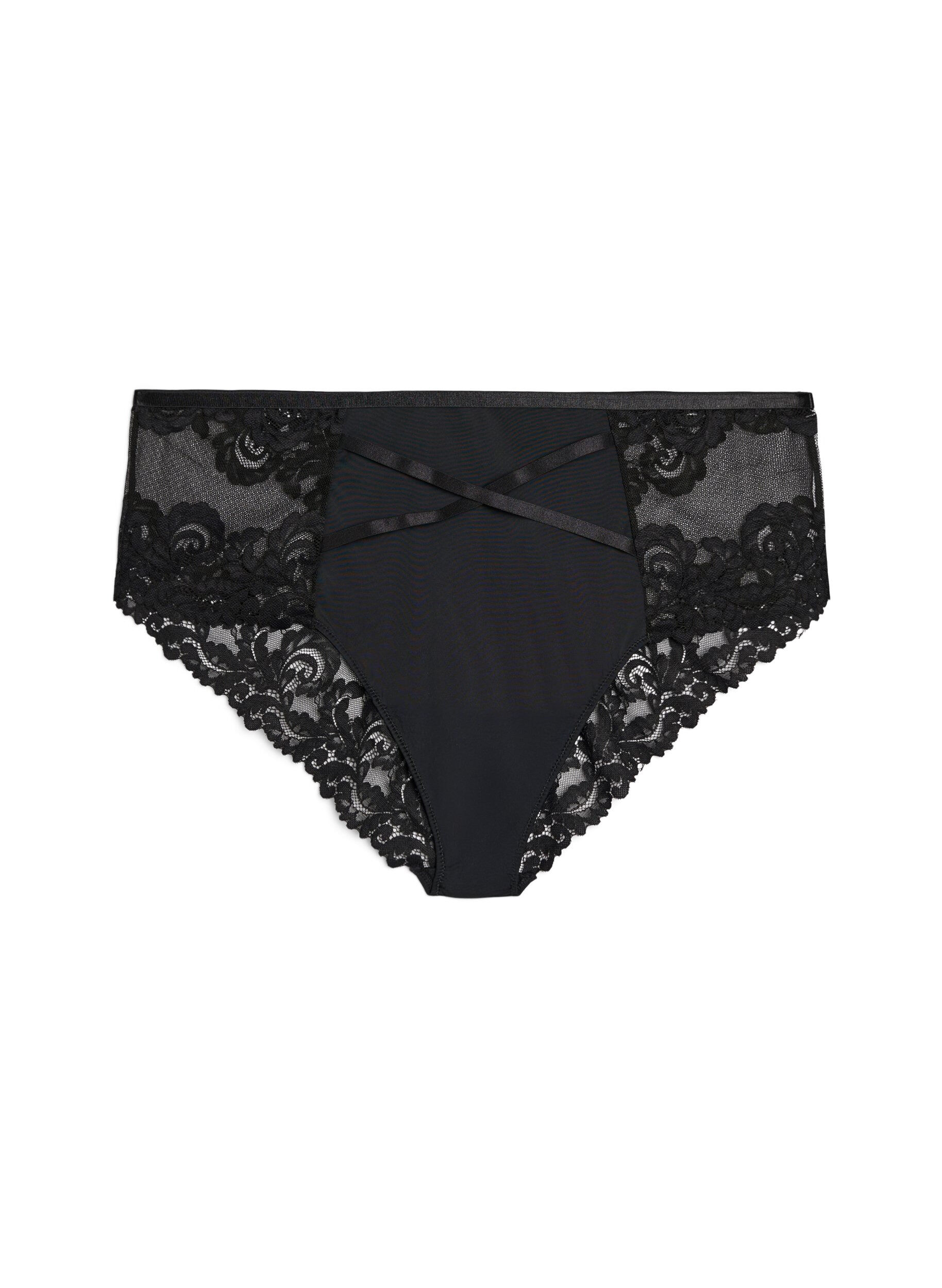 ZizziHipster blondetrusse med krydsdetalje, Sort, Packshot image number 0