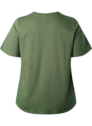 Økologisk bomulds t-shirt med tekst, Thyme SERENITY, Packshot image number 1