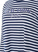 Bluse med striber og motiv, White w.Navy Stripe, Packshot image number 2