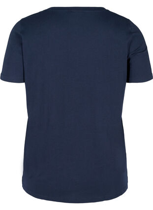 Kortærmet t-shirt med print, Navy Blazer/Rock, Packshot image number 1