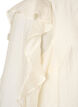 Bluse med fl&aelig;ser og ballonform, Vanilla, Packshot image number 3