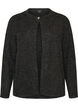Cardigan i strik med rund hals og knaplukning, Gr&aring;, Packshot image number 0