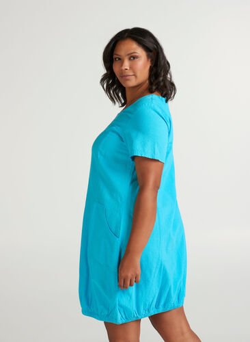 Kjole med lommer, River Blue, Model image number 1