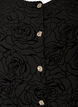 Bluse med blomsterm&oslash;nster og ballon&aelig;rmer, Sort, Packshot image number 2