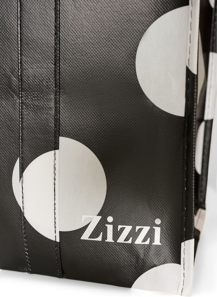 Shoppingbag med lynl&aring;s, Sort, Packshot image number 2