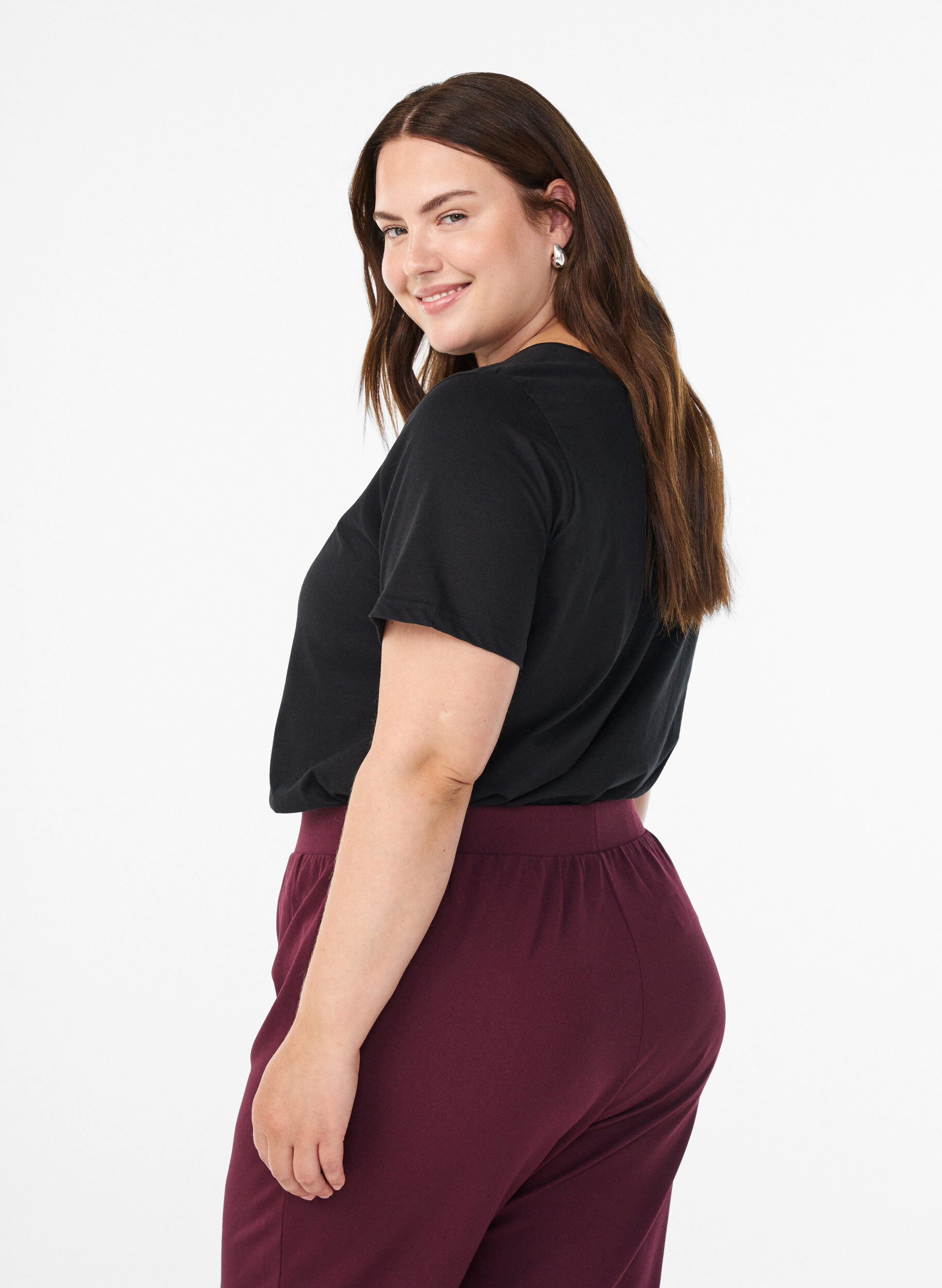 ZizziT-shirt med motiv, Sort, Model image number 2