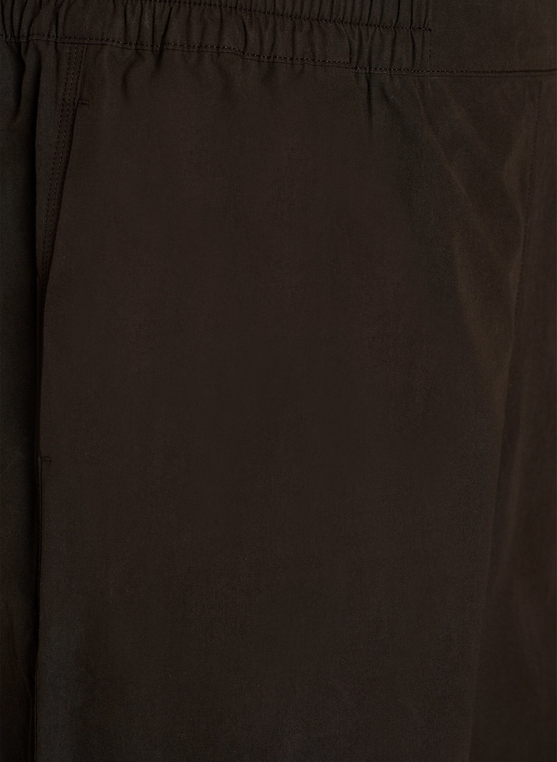 Zizzi Ballonbukser i bomuld med h&oslash;j talje, Brun, Packshot image number 2