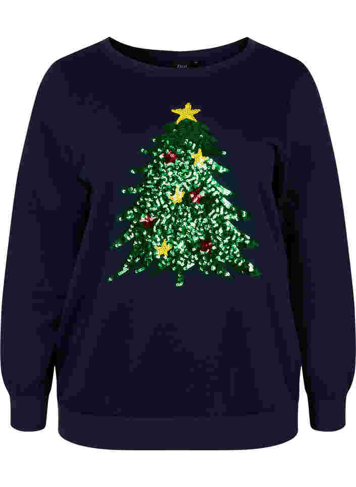 Jule sweatshirt, Night Sky Tree, Packshot image number 0
