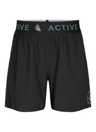 Trænings shorts med baglomme, Black