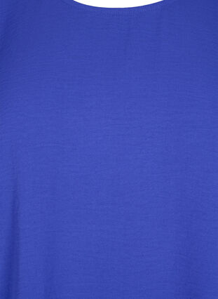 Bluse med pufærmer, Royal Blue, Packshot image number 2