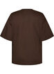 Oversized T-shirt med stort fotoprint, Brun, Packshot image number 1