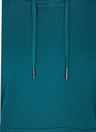 Sweatshirt med hætte og lomme, Pacific, Packshot image number 2