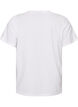 T-shirt i &oslash;kologisk bomuld med bamsemotiv, Hvid, Packshot image number 1