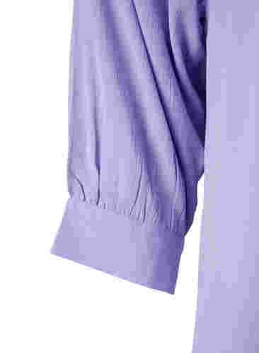 Viskosetunika med 3/4 ærmer, Lavender, Packshot image number 2