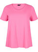 Ensfarvet basis t-shirt i bomuld, Lyser&oslash;d, Packshot image number 0