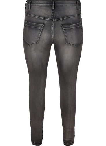 Super slim Amy jeans med høj talje, Dark Grey Denim, Packshot image number 1