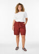 L&oslash;se shorts i bomuld med lommer, R&oslash;d, Model image number 1