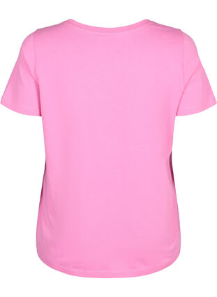 Bomulds t-shirt med broderet kirsebær, Roseb. W. CherryEMB., Packshot image number 1