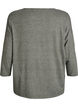 Jerseybluse med 3/4 &aelig;rmer, Gr&oslash;n, Packshot image number 1