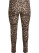 Viskose leggings med leo print, Brun, Packshot image number 1