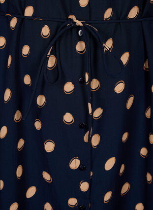 FLASH - Skjortekjole med print, Blue Double Dot, Packshot image number 3