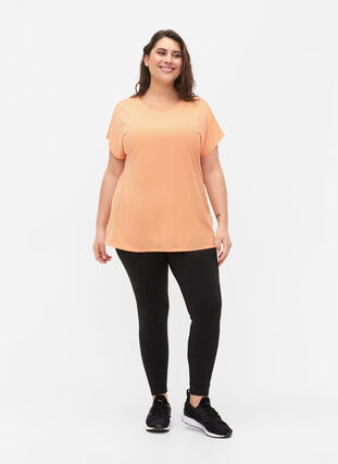 Kortærmet trænings t-shirt , Apricot Nectar, Model image number 2