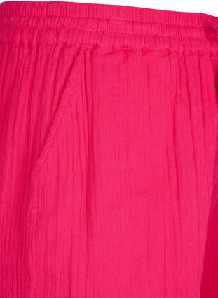 Shorts i bomuldsmusselin med lommer, Bright Rose, Packshot image number 2