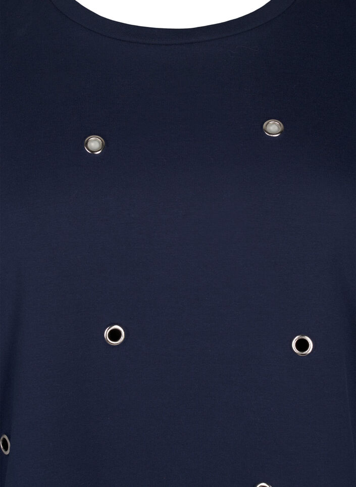 Sweat med eyelets, Blå, Packshot image number 2