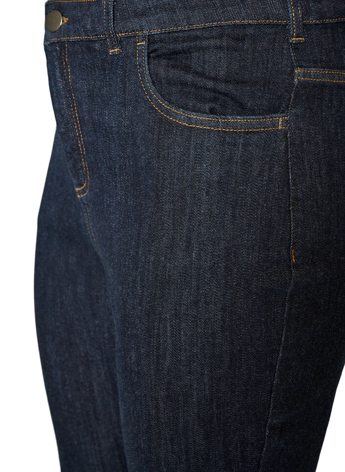 Ellen jeans med h&oslash;j talje og bootcut, Bl&aring;, Packshot image number 2
