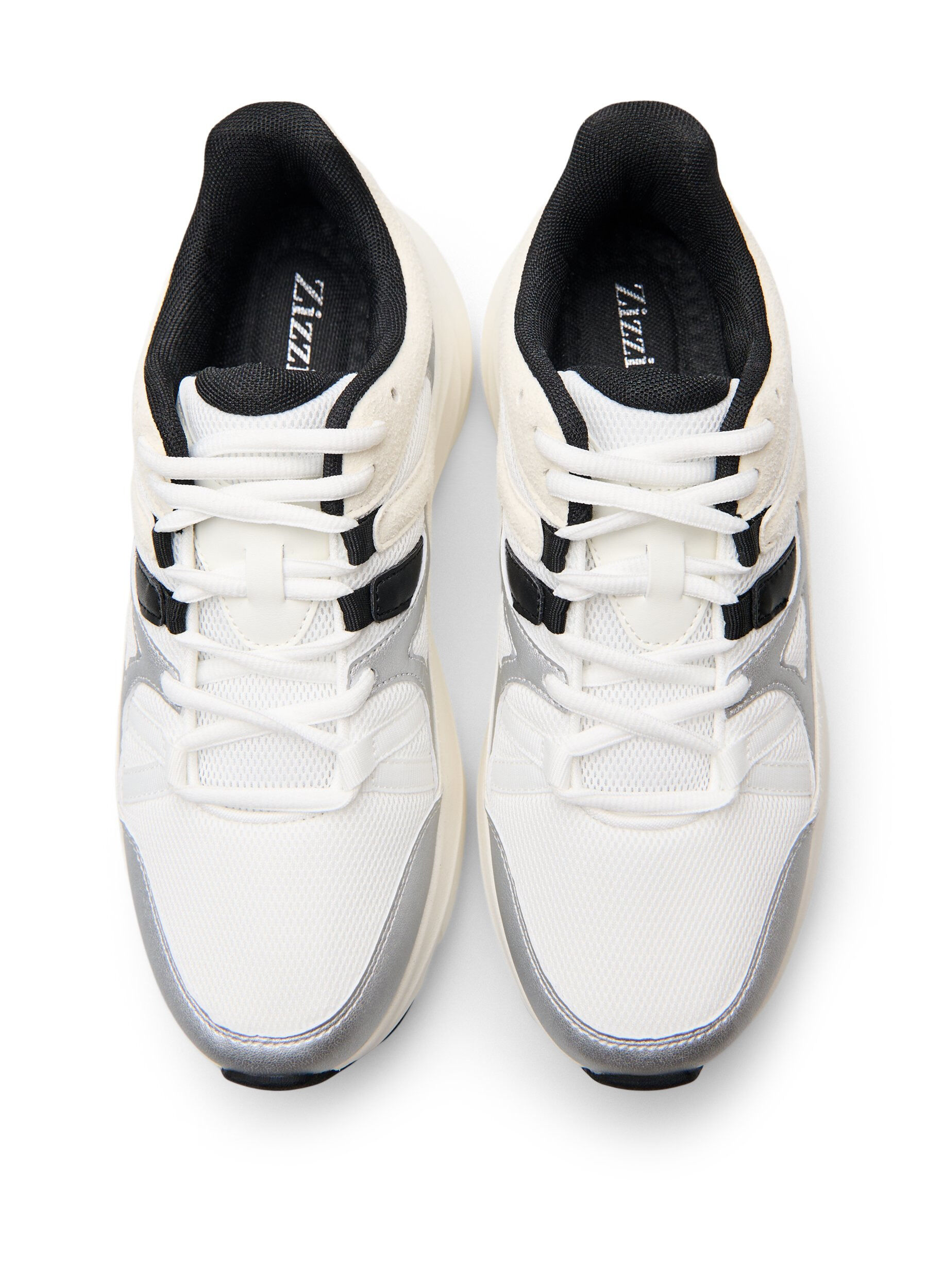 Zizzi Komfort sneakers med st&oslash;dabsorberende s&aring;l, Hvid, Packshot image number 2