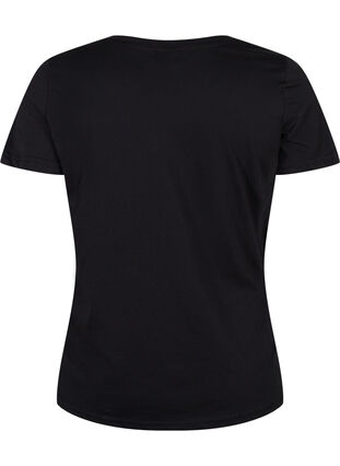 Jule t-shirt i bomuld, Black Loading, Packshot image number 1