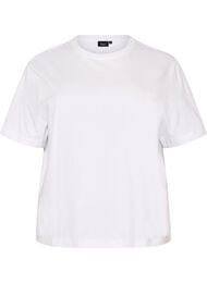 Boxy T-shirt i bomuld, Hvid