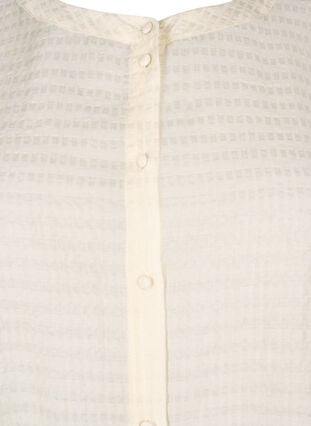 Lyocell skjortebluse med tekstur, Antique White, Packshot image number 2