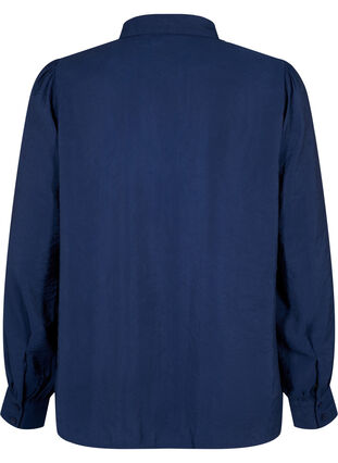 Langærmet skjorte i TENCEL™ Modal , Navy Blazer, Packshot image number 1