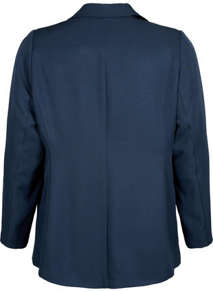 FLASH - Enkel blazer med knap, Navy Blazer, Packshot image number 1
