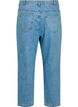 Cropped Mille jeans med høj talje, Light blue denim, Packshot image number 1