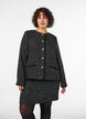 Kort nederdel i boucl&eacute;, Sort, Model image number 0