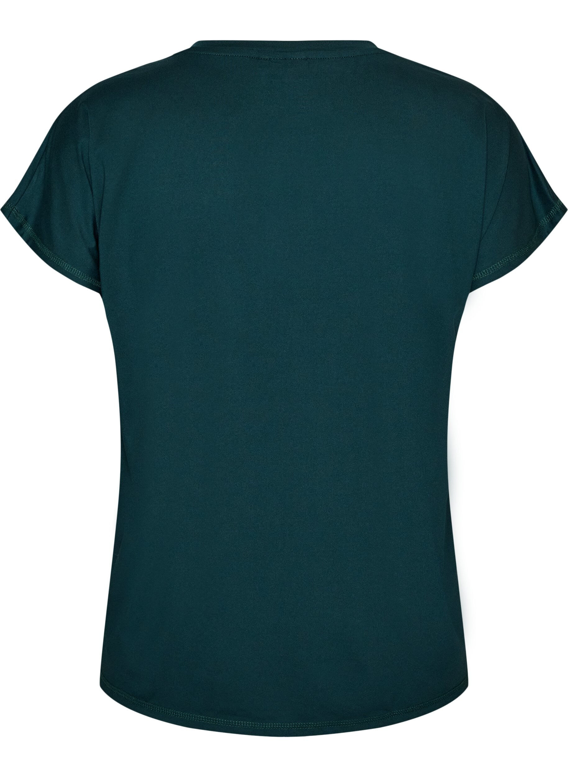 ZizziL&oslash;s tr&aelig;nings t-shirt med V-hals, Gr&oslash;n, Packshot image number 1