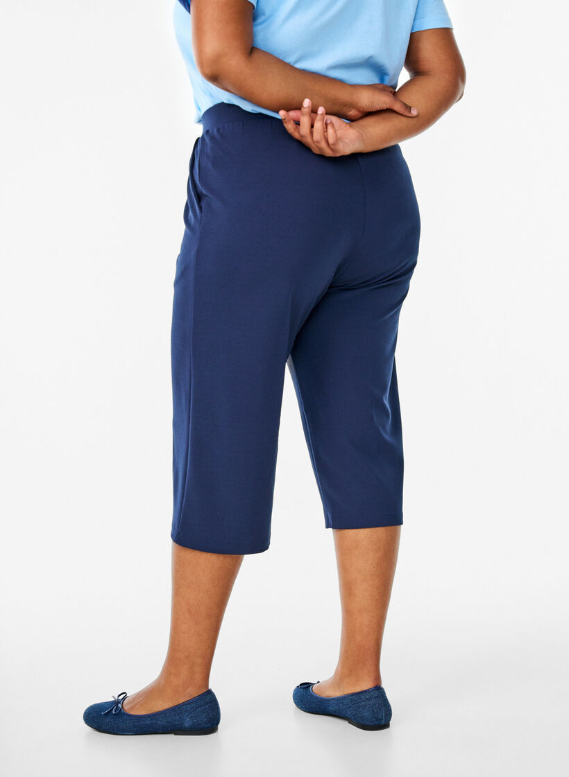 FLASH - Løse knickers med høj talje, Blå, Model image number 1