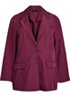 Blazer med lommer og slids, M&oslash;rk Bordeaux, Packshot image number 0