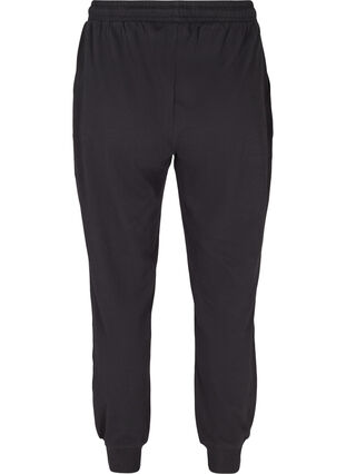 Bomulds sweatpants med lommer, Black, Packshot image number 1