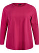 Basis jerseybluse med lange &aelig;rmer, Lyser&oslash;d, Packshot image number 0