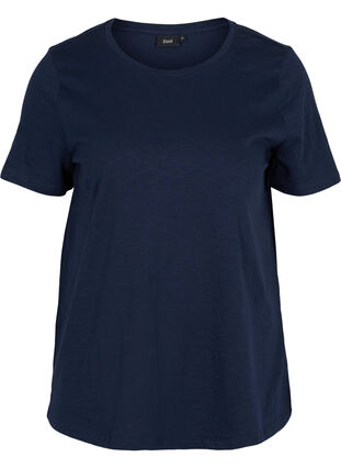 2-pak basis t-shirt i bomuld, Rosebloom/Navy B, Packshot image number 3