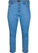 Slim fit Emily jeans med perler , Light Blue, Packshot image number 0