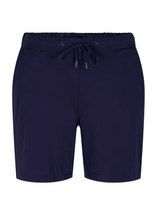 Løse shorts med bindesnøre og lommer, Navy Blazer, Packshot image number 0