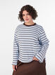 Basis t-shirt med lange &aelig;rmer, Bl&aring;, Model image number 0