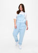 Stribede denim overalls, L. Blue Denim Stripe, Model image number 0