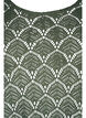 Crochet bluse med 3/4 &aelig;rmer, Thyme, Packshot image number 2