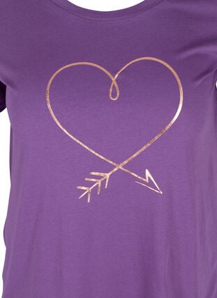 Kortærmet t-shirt med print, Majesty/R.G. Heart, Packshot image number 2