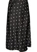 Satin midi-nederdel, Sort, Packshot image number 0